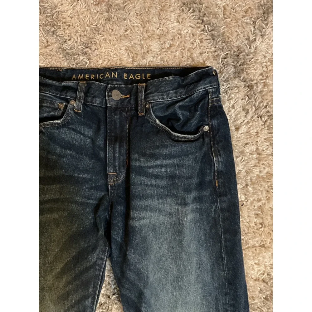 American Eagle Outfitters Men Jeans Dark Wash Bootcut Size 32x36